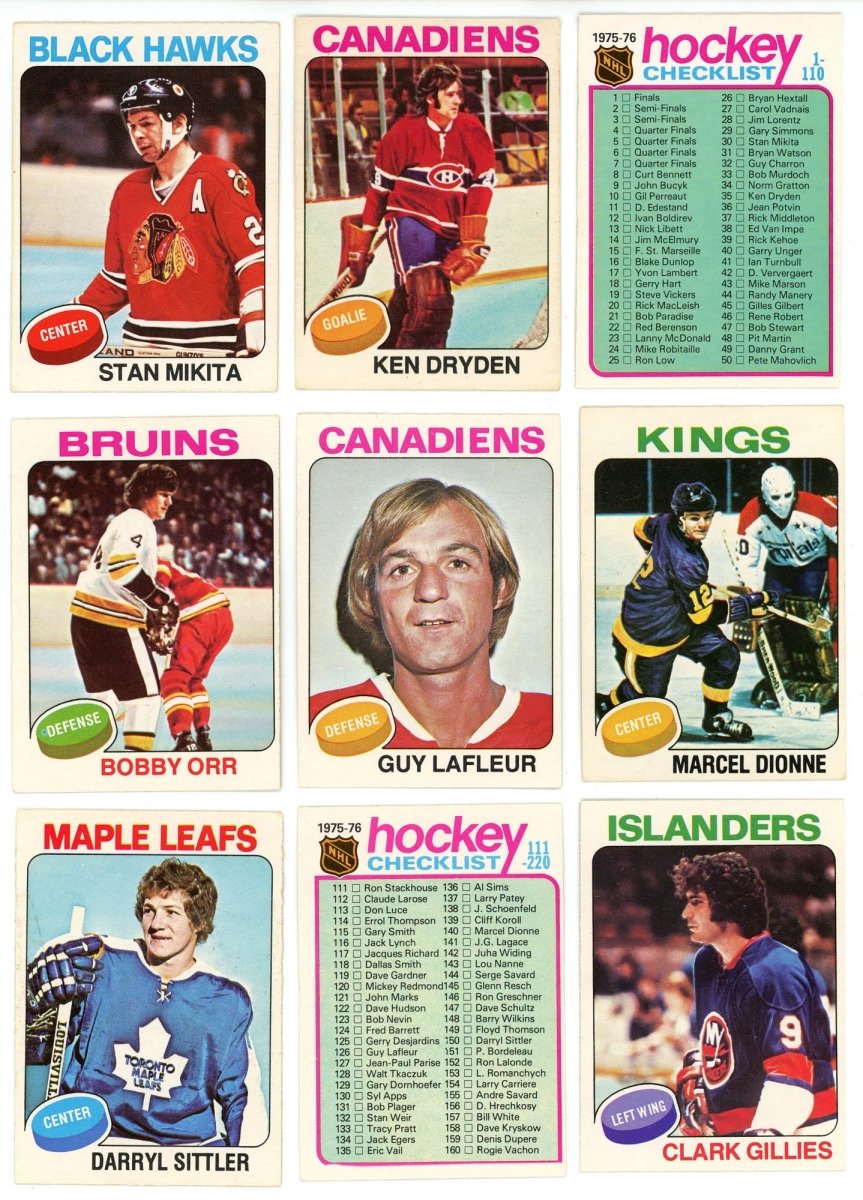 1975-76 O-PEE-CHEE HOCKEY COMPLETE SET BREAK - 17 CARDS PER BOX! 2 HOFERS PER BOX!