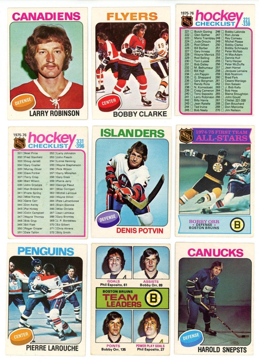 1975-76 O-PEE-CHEE HOCKEY COMPLETE SET BREAK - 17 CARDS PER BOX! 2 HOFERS PER BOX!