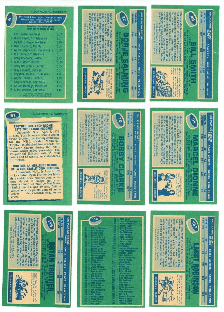 1976-77 O-PEE-CHEE HOCKEY COMPLETE SET BREAK - 15 CARDS PER BOX! 2 HOFERS PER BOX!
