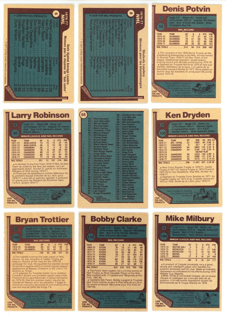 1977-78 O-PEE-CHEE HOCKEY COMPLETE SET BREAK - 18 CARDS PER BOX! 2 HOFERS PER BOX!