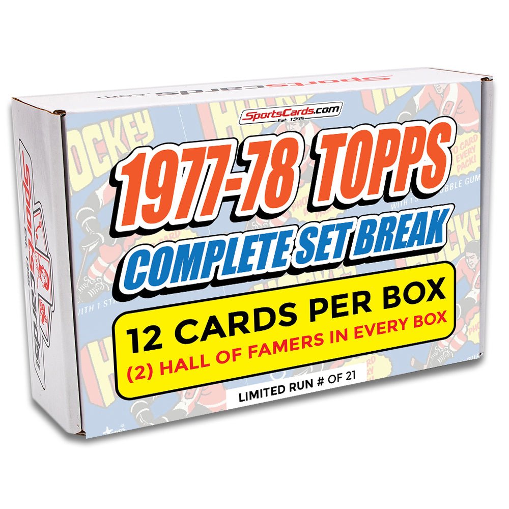 1977-78 TOPPS HOCKEY COMPLETE SET BREAK - 12 CARDS PER BOX! 2 HOFERS PER BOX!