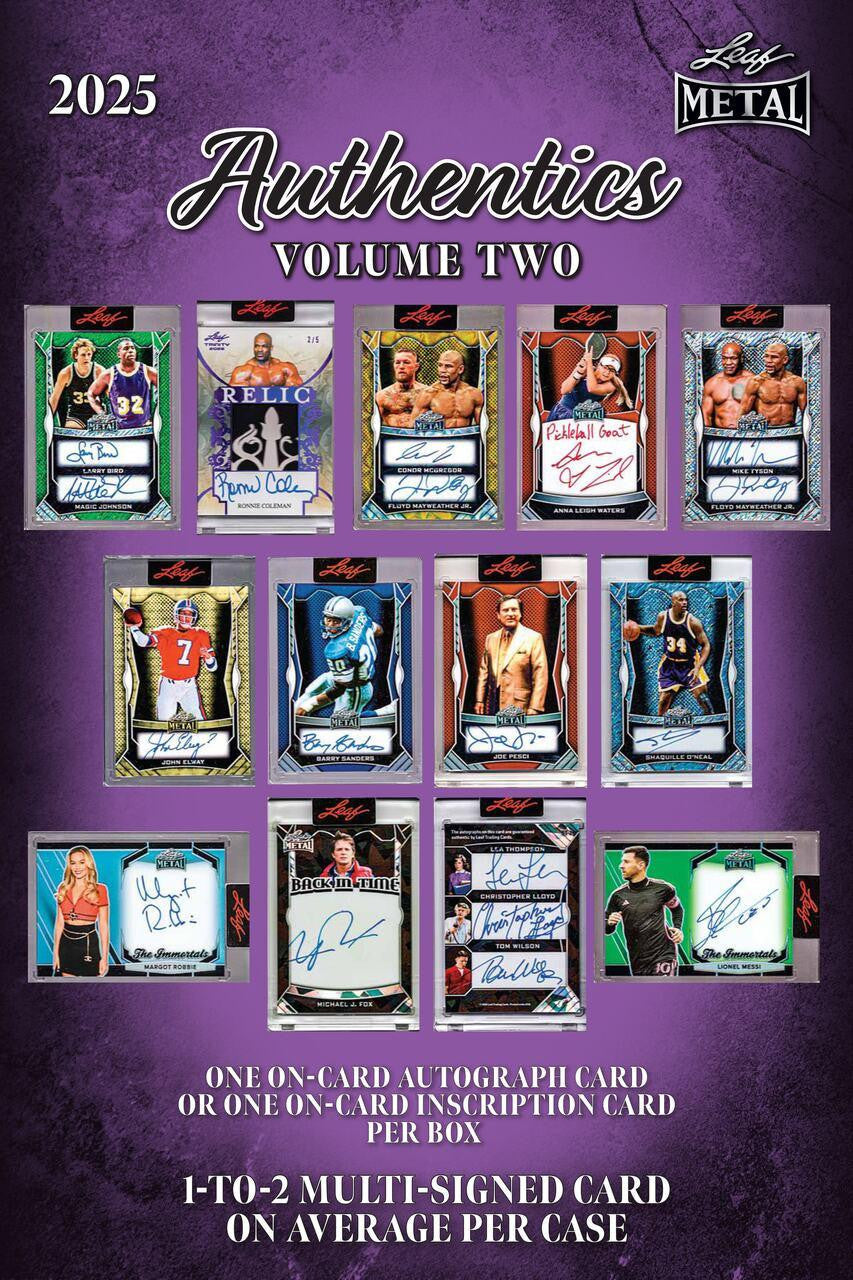 2025 Leaf Metal Authentics Volume 2 Multi Sport Hobby Box