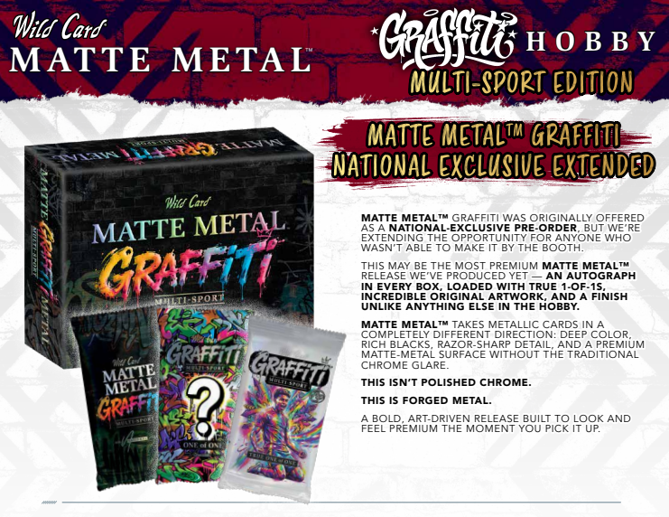 2026 Wild Card Matte Metal Graffiti Multi-Sport Edition 12-Box Case