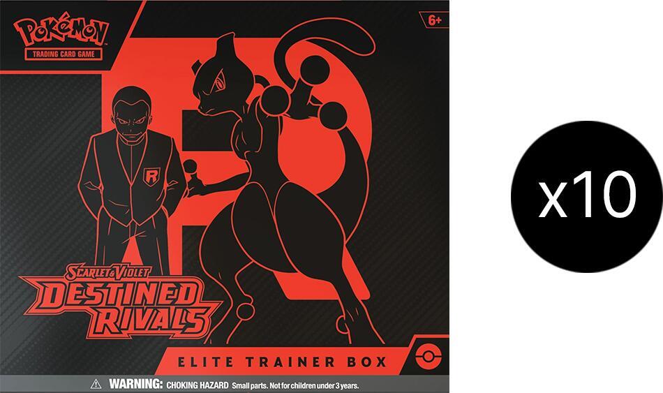 Pokemon Destined Rivals Elite Trainer Box 10 Box Case