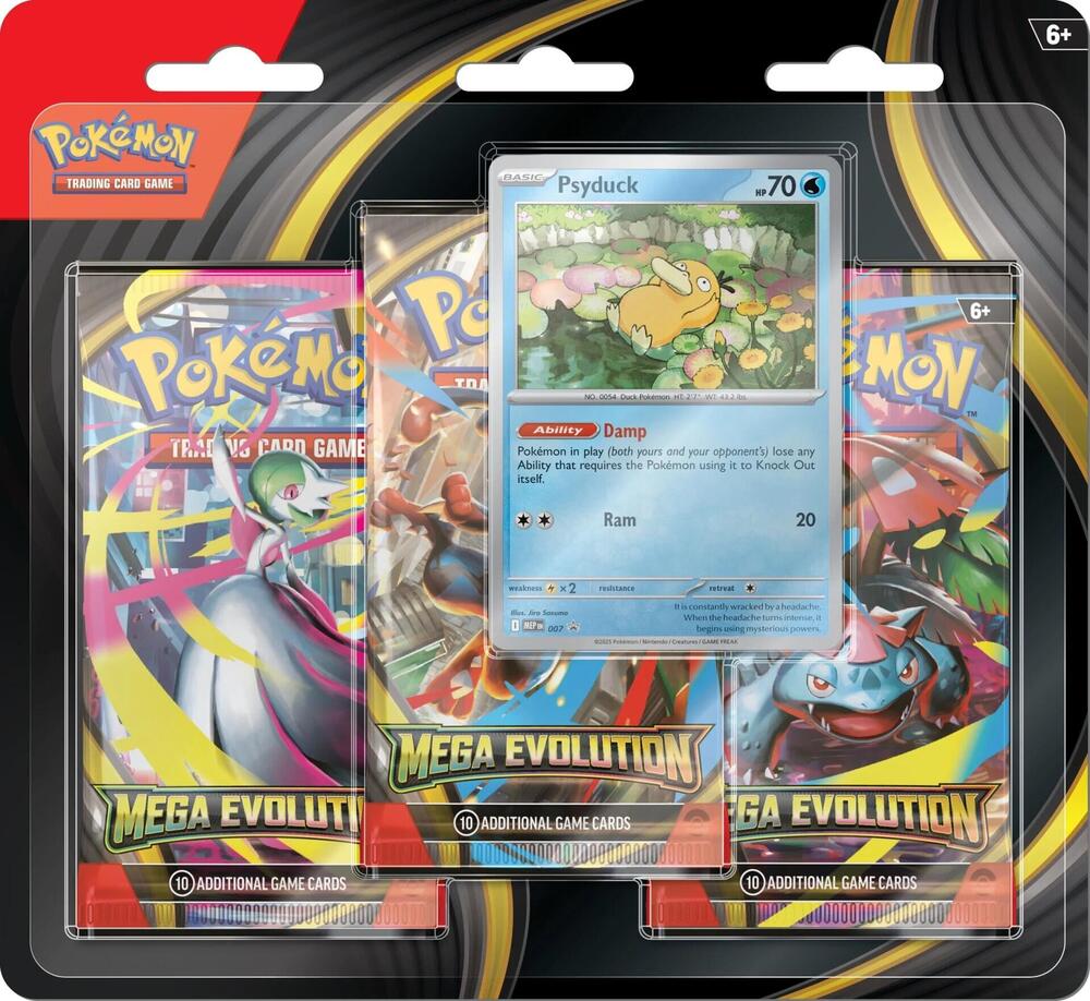 Pokemon Mega Evolution 3 Pack Blister