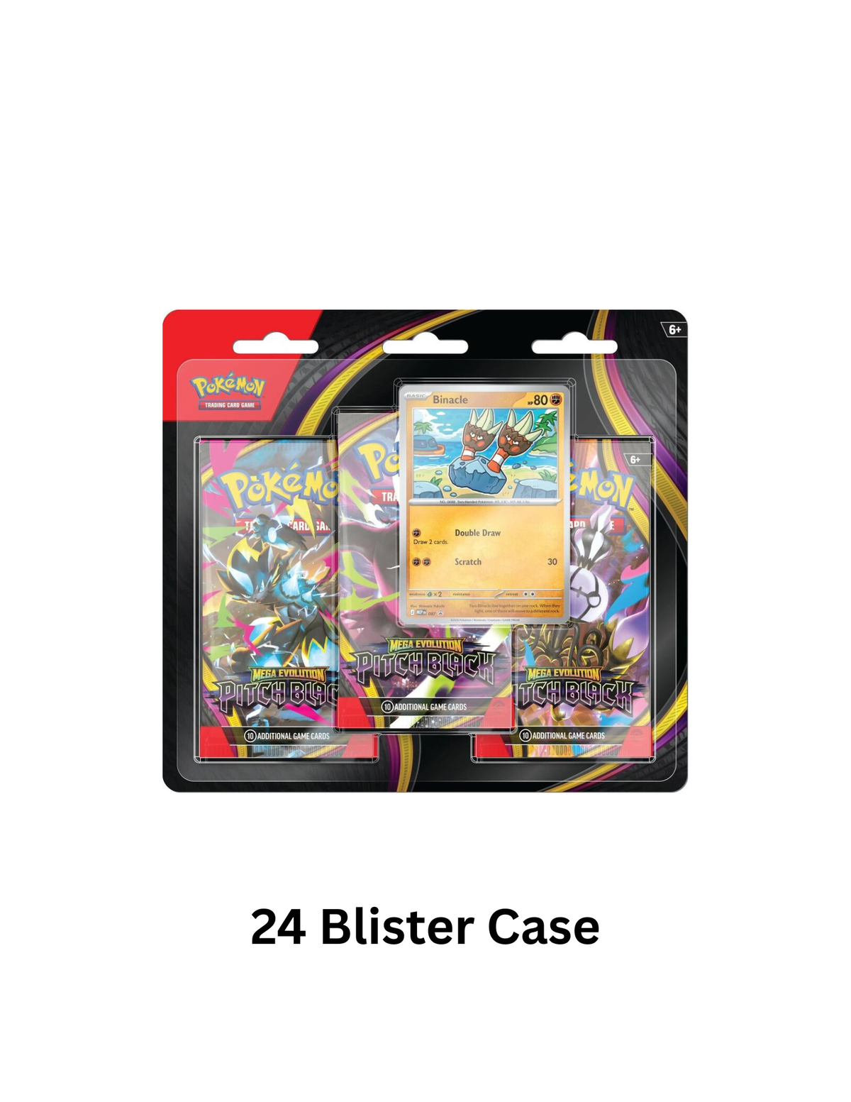 Pokemon Pitch Black 3 Pack Blister Case