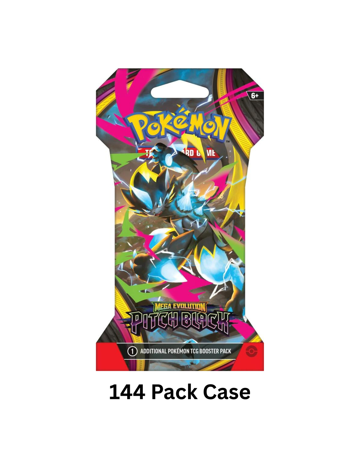 Pokemon Pitch Black Sleeved Booster Case