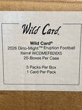 2026 Wild Card Dino-Might Football Dino Eruption 20 Box case