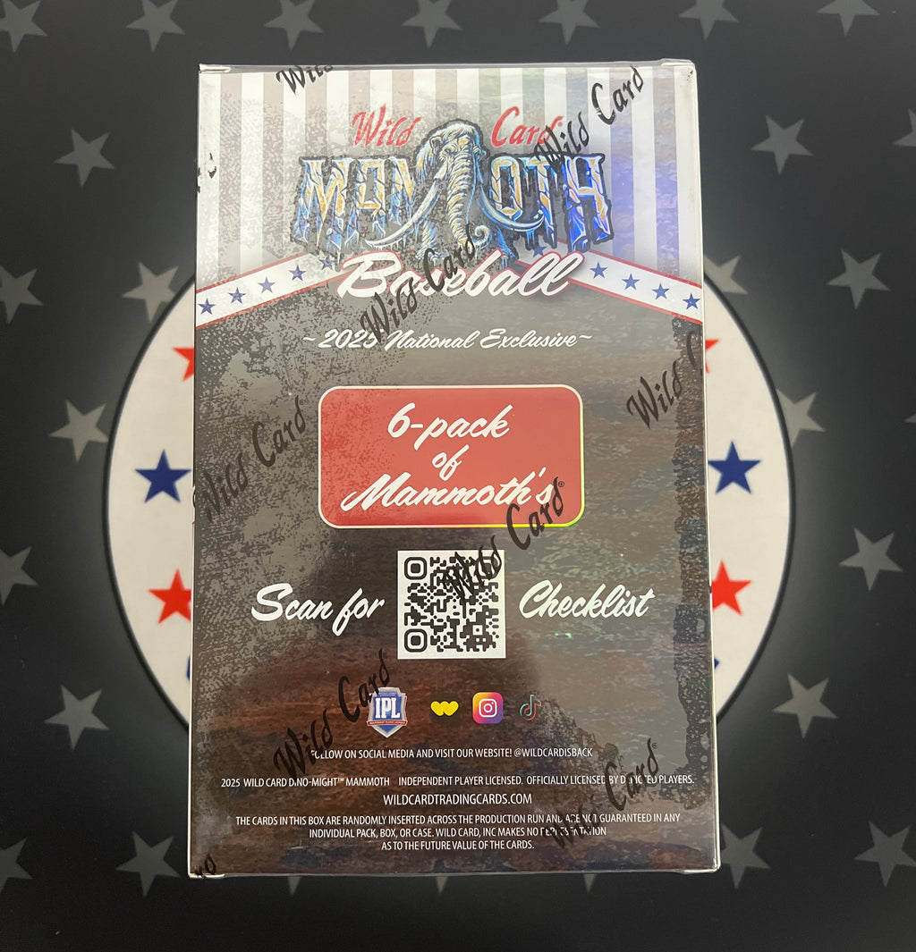 2025 Wild Card Americana Mammoth Baseball Box - NSCC Exclusive