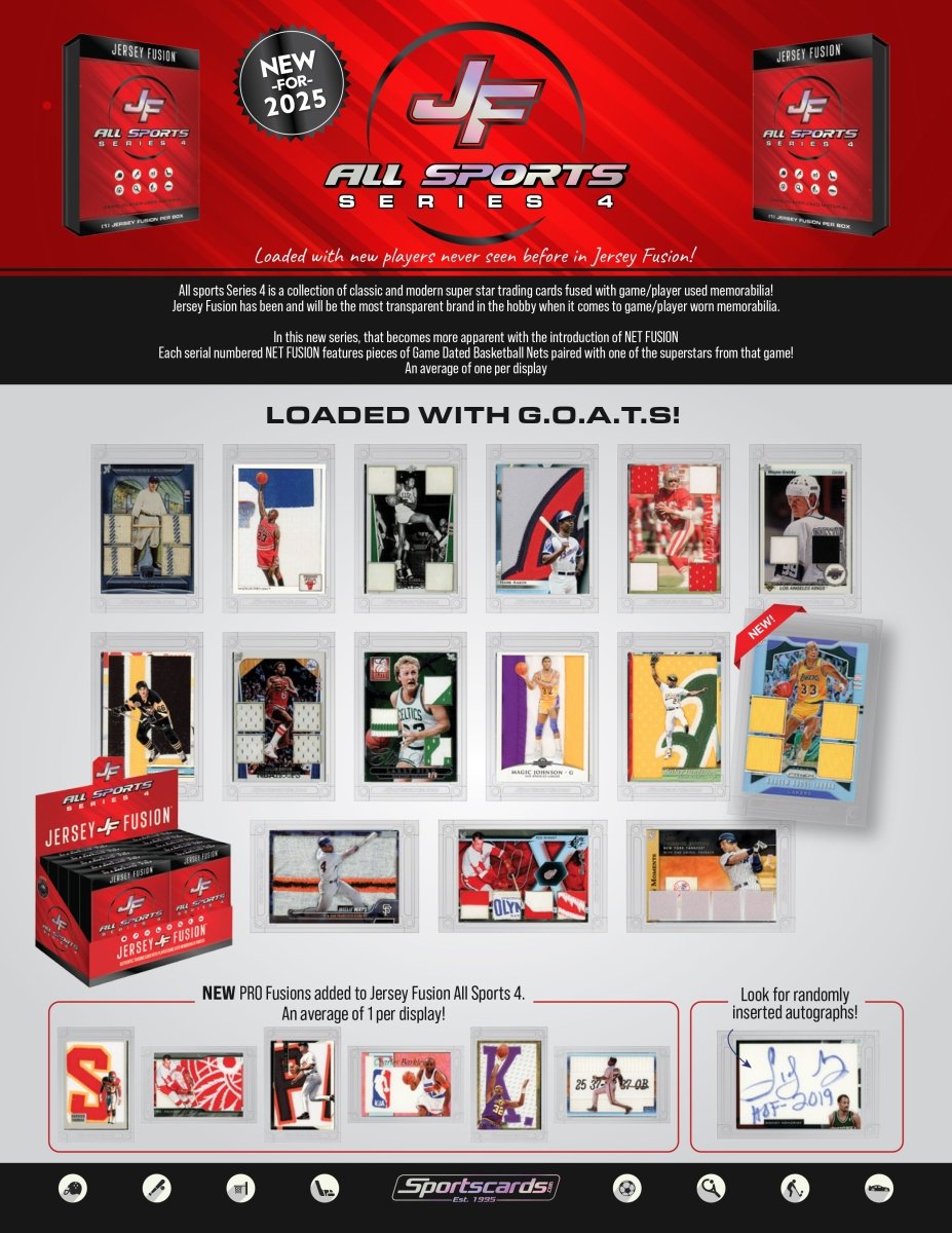 Jersey Fusion All Sports Edition Series 4 Display - (10) Sealed Boxes