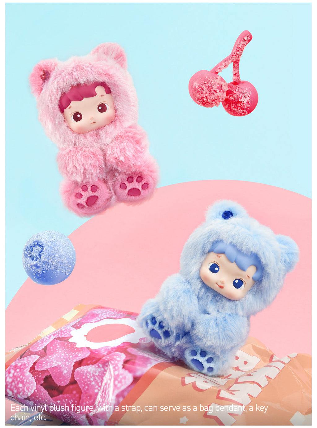 Hacipupu Gummy Bear Series - Vinyl Plush Pendant