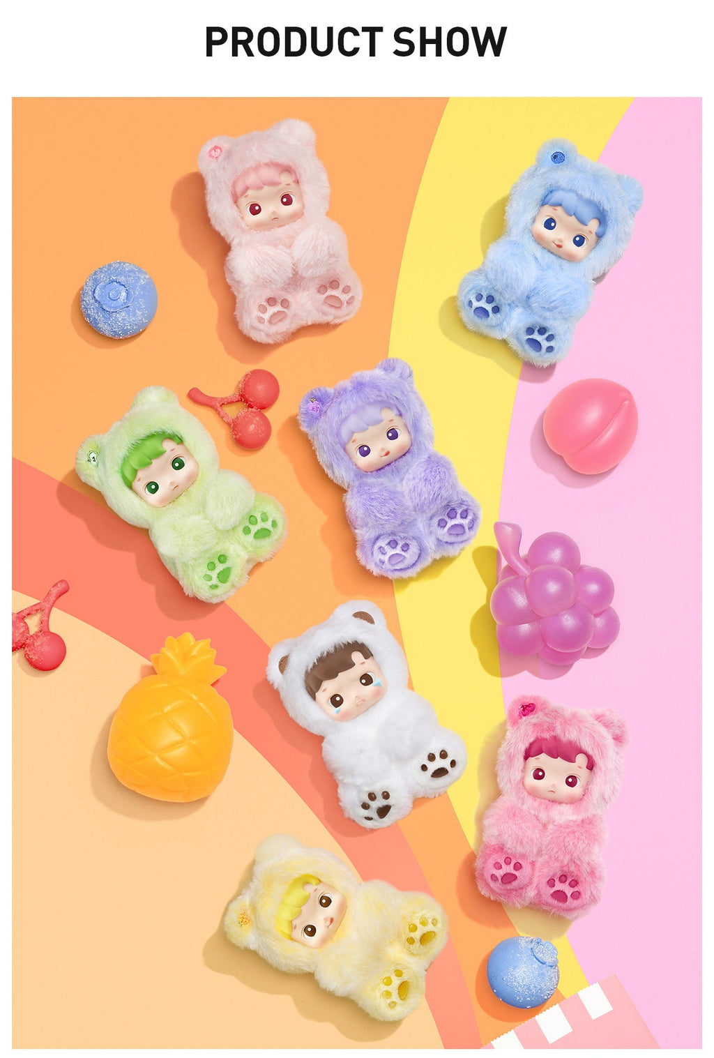 Hacipupu Gummy Bear Series - Vinyl Plush Pendant