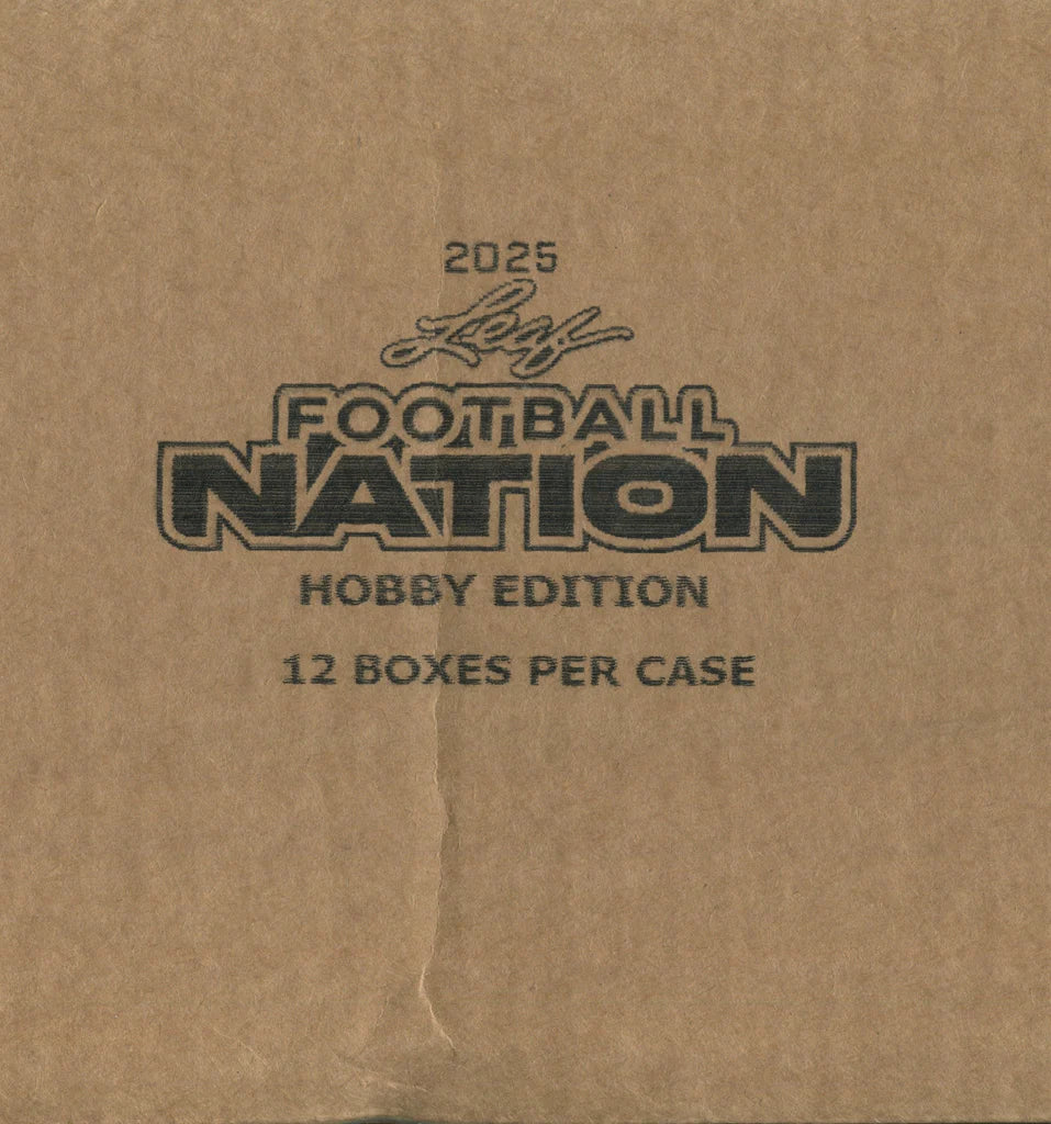 2025 Leaf Football Nation Hobby 12 Box Case