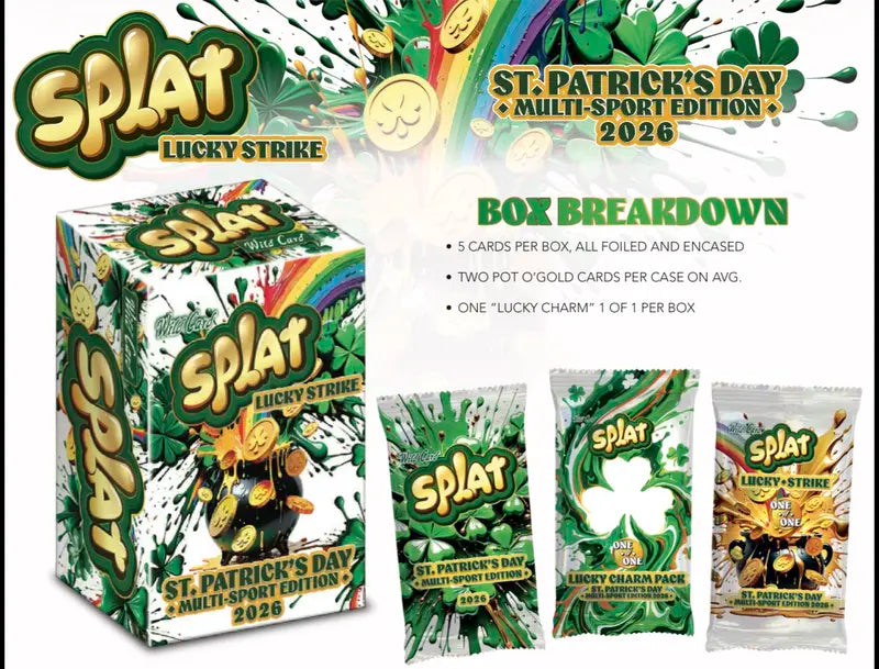2026 Wild Card Splat Lucky Strike Multi-Sport Hobby Box 20-Box Case