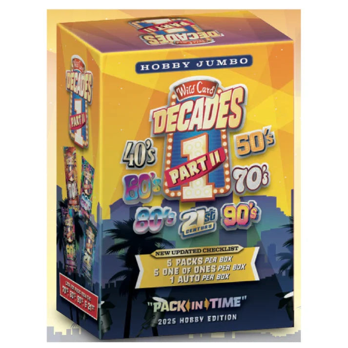 2025 Wild Card Decades Part II Hobby Box