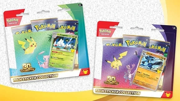 Pokemon 30th Celebration Tech Sticker Collection Blister