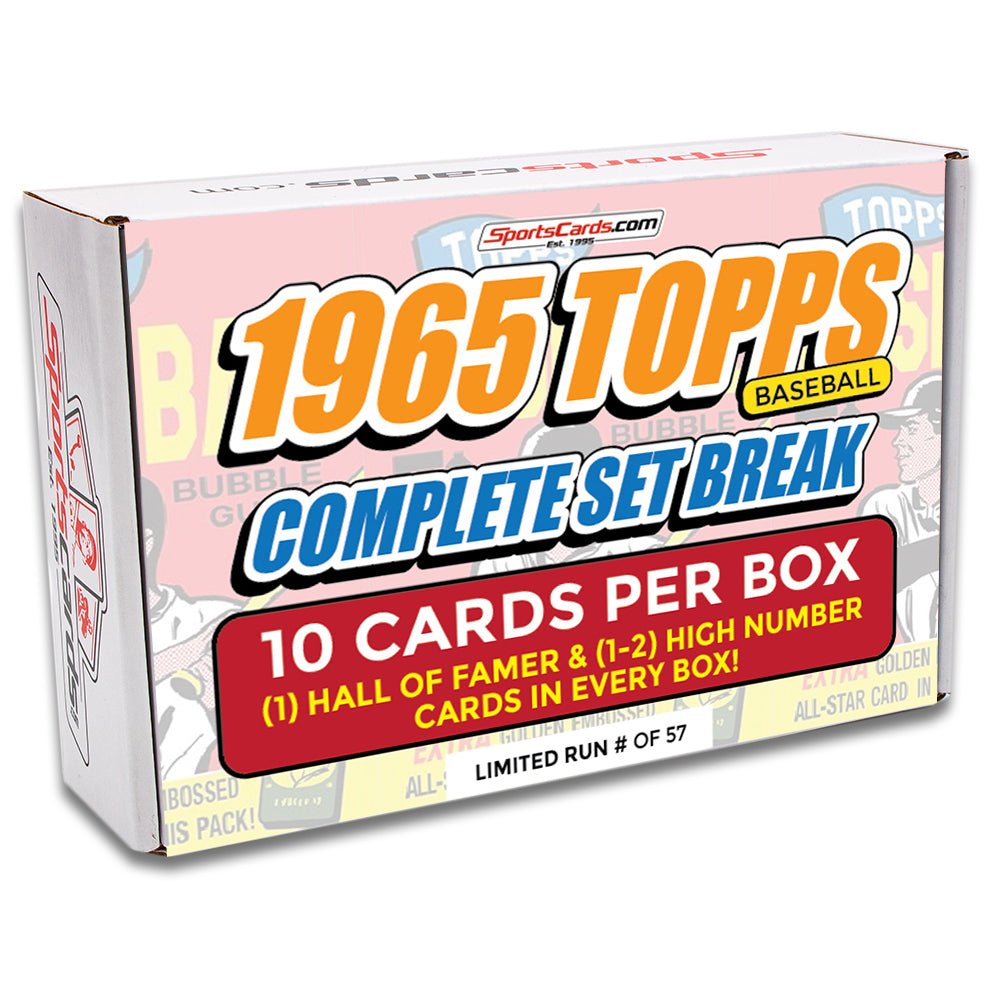 1965 TOPPS BASEBALL COMPLETE SET BREAK - 10 CARDS PER BOX! (1) HOFer & (1-2) High # Cards per box!