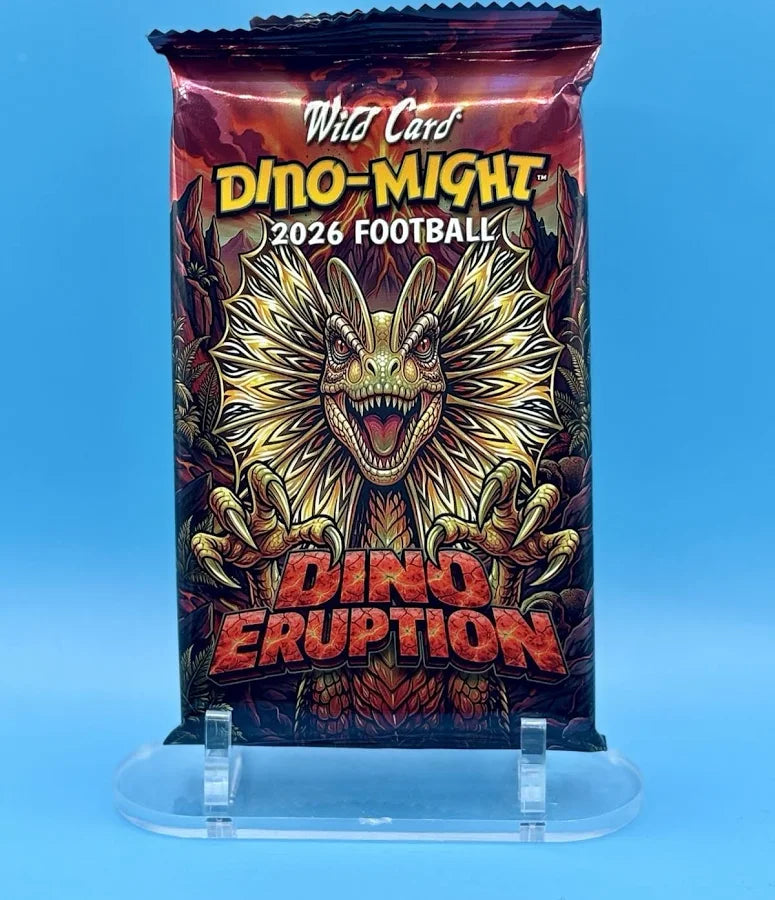 2026 Wild Card Dino-Might Football Dino Eruption Pick Your Pack